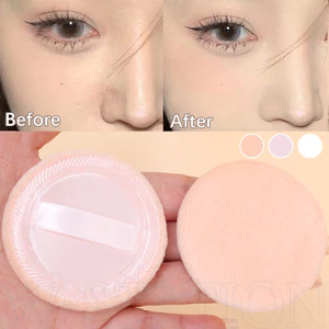 Phấn bông tròn Puff ​- Bọt biển trang điểm mềm mại ướt và khô ​​- Dành cho BB Cream, Foundation, Air-Cushion, Loose Powder ​​- Phấn phủ toàn thân ​- Dụng cụ trang điểm làm đẹp cho nữ