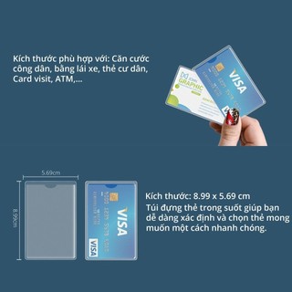 Combo 10 - 20 Vỏ Bọc Căn Cước Công Dân – Thẻ ATM Hàng Nhựa Dẻo 🔥 Siêu Thị Hoa