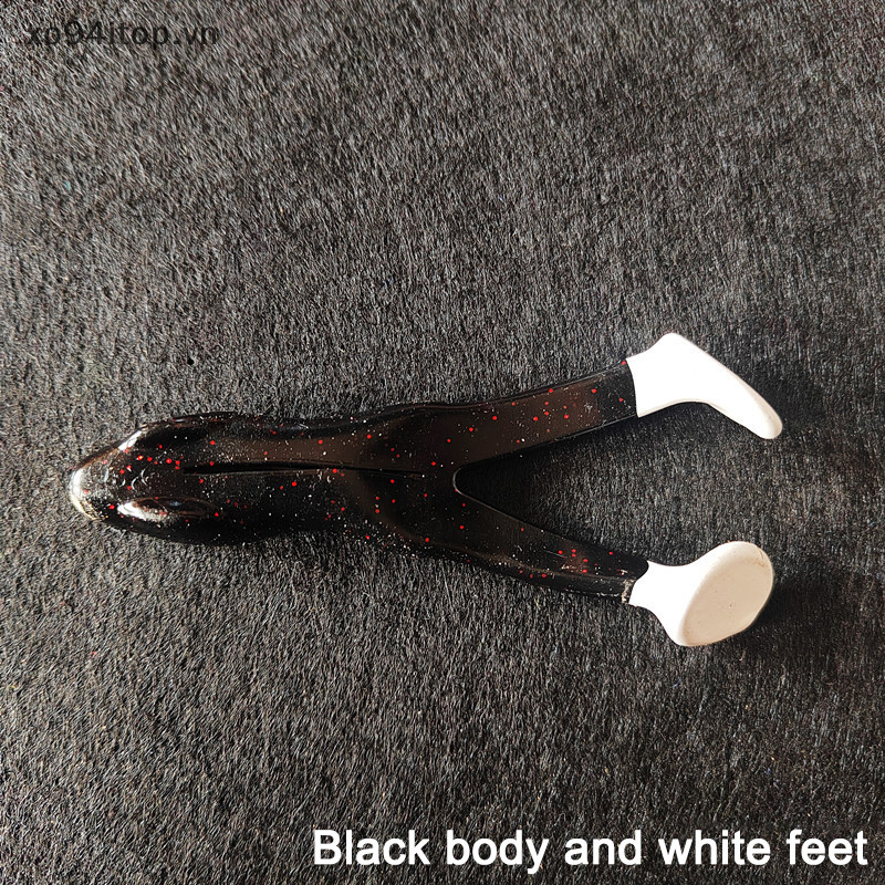 Xoitop 4 Floag Kick Frog Road Runner Lure Floag Thunder Frog Bionic Mềm Mồi Mồi Câu Cá T-Tai Chống VN