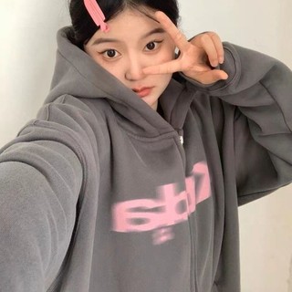 Áo Khoác hoodie áo khoác nữ zip hoodie chic Hàn quôc trendy comfortable