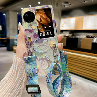 Ốp lưng đeo chéo sang trọng OPPO Find N3 N2 Flip Vỏ trong suốt Vỏ gấp chống va chạm sơn sáng tạo