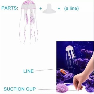 20 CM Nhân Tạo Thạch Huỳnh Quang Trong Suốt Nổi Mô Phỏng Thạch Phong Cảnh Cá Cá Cá Đồ Trang Trí Thú Cưng Tiếp Liệu