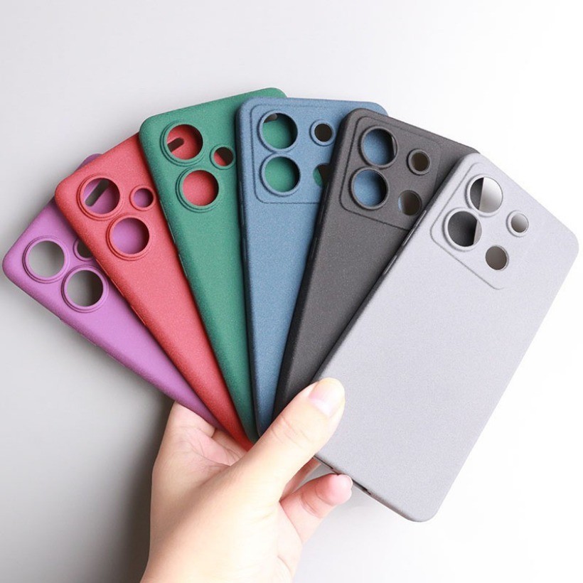 Dành Cho Redmi Note 13R 13 Pro + Redmi K70E 13C 12 K70 Pro K60 Ultra Chống Vân Tay Vỏ Đá Sa Thạch Mềm Mờ Mỏng TPU Vỏ Điện Thoại