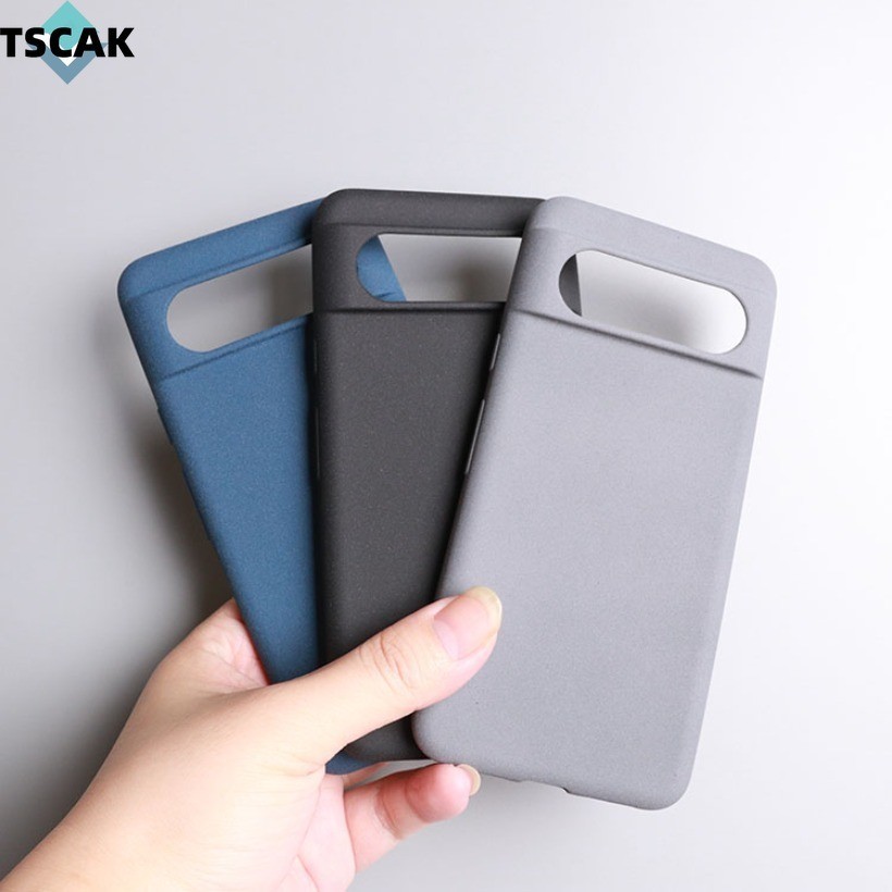Dành Cho Google Pixel 8A 7A 5A 4A 8 7 6 Pro 3A 4 5 3 XL Lite Chống Vân Tay Vỏ Cát Mềm Mờ Mỏng TPU Vỏ Điện Thoại