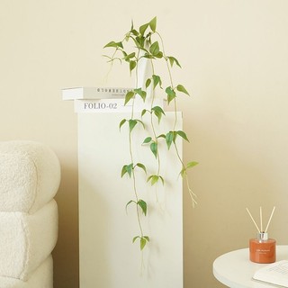 Cành lá rủ 3 nhánh trang trí  dài 85 cm CEVERIA chất liệu nhựa và lụa.