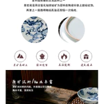 Jingdezhen Giả Yuan Xanh Trắng Họa Tiết Rồng Nồi Bàn Pha Khô Khay Trà Gốm Hộp Đựng Trà Trái Cây Giá Đỡ Nồi Đựng Trà [A211-06] — ảnh 5