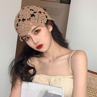 Mũ dệt kim JKDESIGN, Mũ nồi thông thường mùa hè, Thời trang thoáng khí Rỗng hoa Skullies Mũ nữ