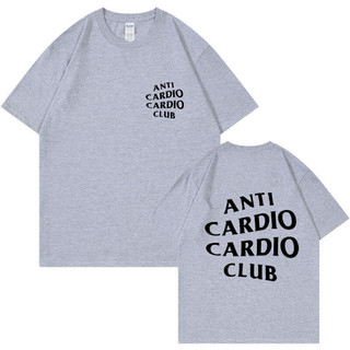 Plus Kích Thước Chống Cardio Câu Lạc Bộ Áo Tập Gym Cuộc Sống In Chữ Áo Thun Cotton Cho Nữ Quần Áo Oversize Nam Tee Mùa Hè
