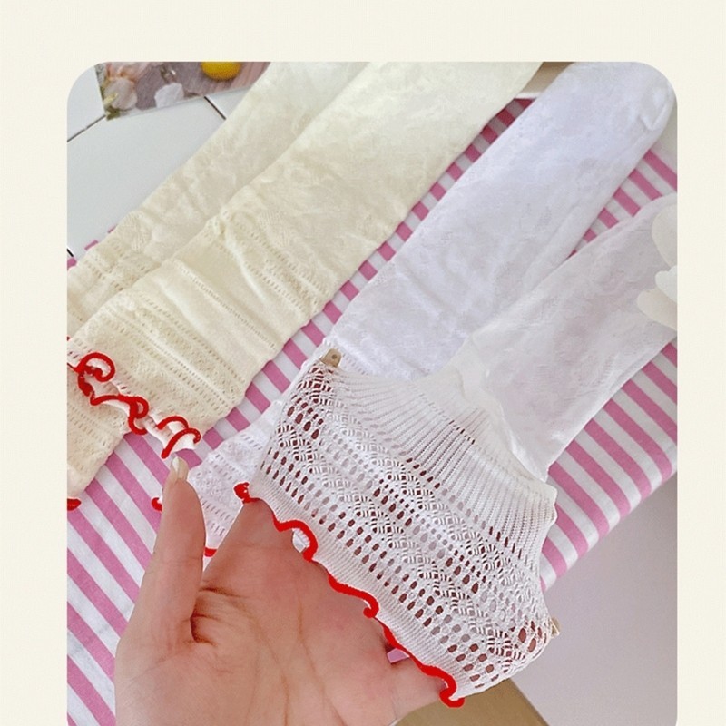 Woke Nữ Sheer Đến Mắt Cá Chân Tất Ngọt Ruffle Frilly Crew Tất Ngọt Ngào Sinh Viên Bé Gái Tất