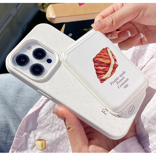 Bánh mì đáng yêu Vỏ có thể phân hủy sinh học Thích hợp cho Iphone 11 12promax 12 13 14 15 pro max Ốp điện thoại ví 14promax 15pro
