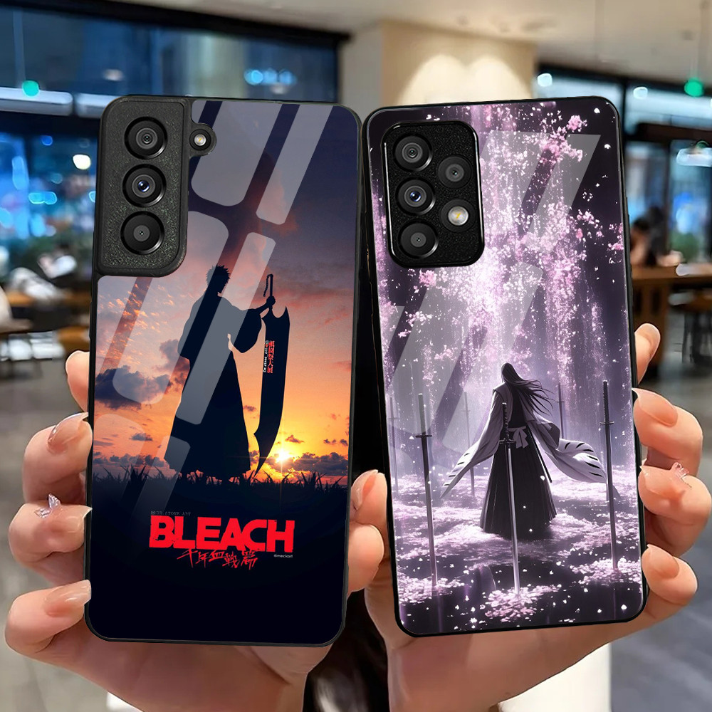 Ốp Điện Thoại Kính Cường Lực Bleach 09 Cho Samsung Galaxy S9 Plus S10 S10e S20 FE S20 Plus S21 S22 S23 S24 Ultra Cover