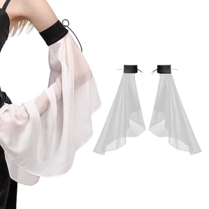 PCF * Bridal Sheer Bishop Tay áo cho cô dâu Tay áo giả vải tuyn Vỏ trang trí