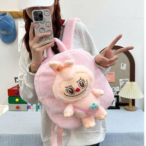 Balo Đựng Sách Vở Labubu Size To Cho Bé - Cặp Labubu Đi Học, Đi Chơi Sêu Dễ Thương Chất Mềm Mịn