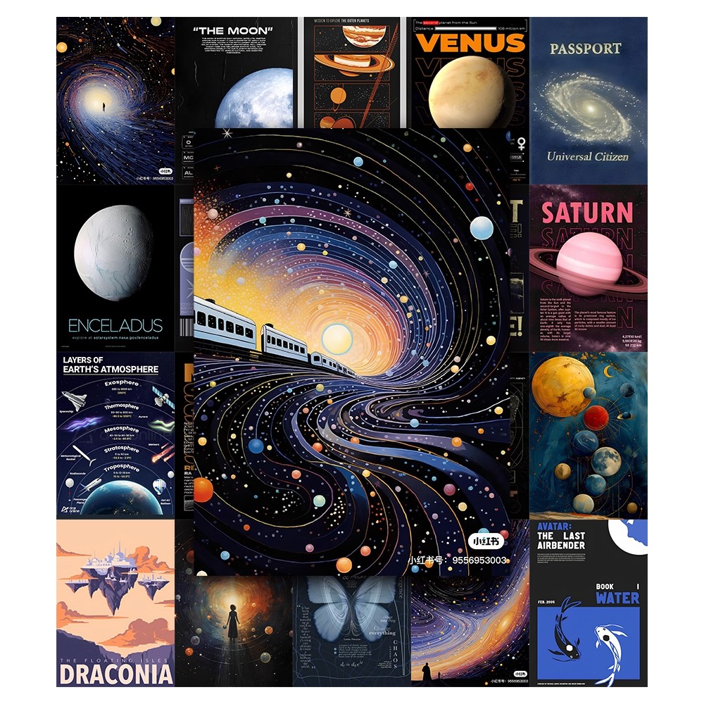 [Giấy] A4 In Màu - Set 50 Tờ Poster Giấy Dán Tường - HÌNH MILK WAY - Decor Trang Trí Nhà | MS: 111530 - GÌ CŨNG IN