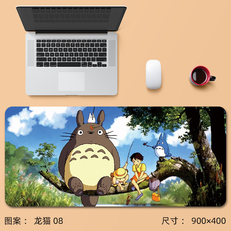 Totoro Anime Miếng Lót Chuột 60x30cm Miyazaki Hayao Spirited Away Bonya Bàn Phím Hoạt Hình Dễ Thương Bàn Văn Phòng Lớn Miếng Lót Bàn