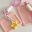Tay áo thẻ TUYỆT VỜI, Hộp đựng thẻ ảnh bằng nhựa, có móc khóa DIY Star Mặt dây chuyền lưu trữ thẻ ID