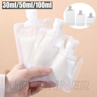Túi đóng gói chất lỏng dưỡng da SFSE-30 / 50 / 100ml - Để đựng mỹ phẩm dầu gội - Di động, tái sử dụng, trong suốt - Túi đựng vòi đứng bằng nhựa - Túi đóng gói du lịch chống rò rỉ
