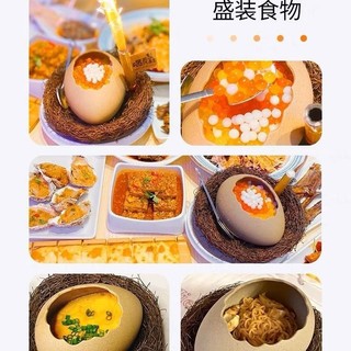 Bát gốm ăn liền hình vỏ trứng sáng tạo, dùng cho mì, tráng miệng, hấp, nhà hàng