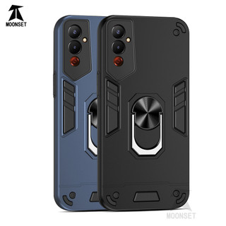 Dành Cho Tecno POVA 4 Pro Ốp điện thoại Có Chân Đế Vòng Metel Giá Đỡ Từ Tính Lưng Cứng Mềm TPU Cạnh Chống Sốc Chống Rơi Mỏng Bao