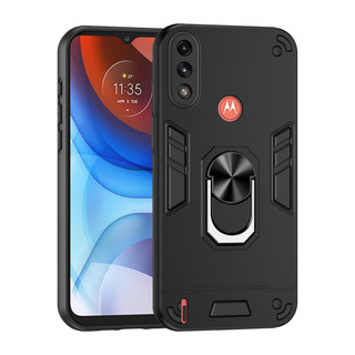 Dành Cho Motorola Moto E7 Power / E7i Power Case Có Chân Đế Vòng Metel Giá Đỡ Từ Tính Lưng Cứng Mềm TPU Edge Chống Sốc Chống Rơi Mỏng Bao
