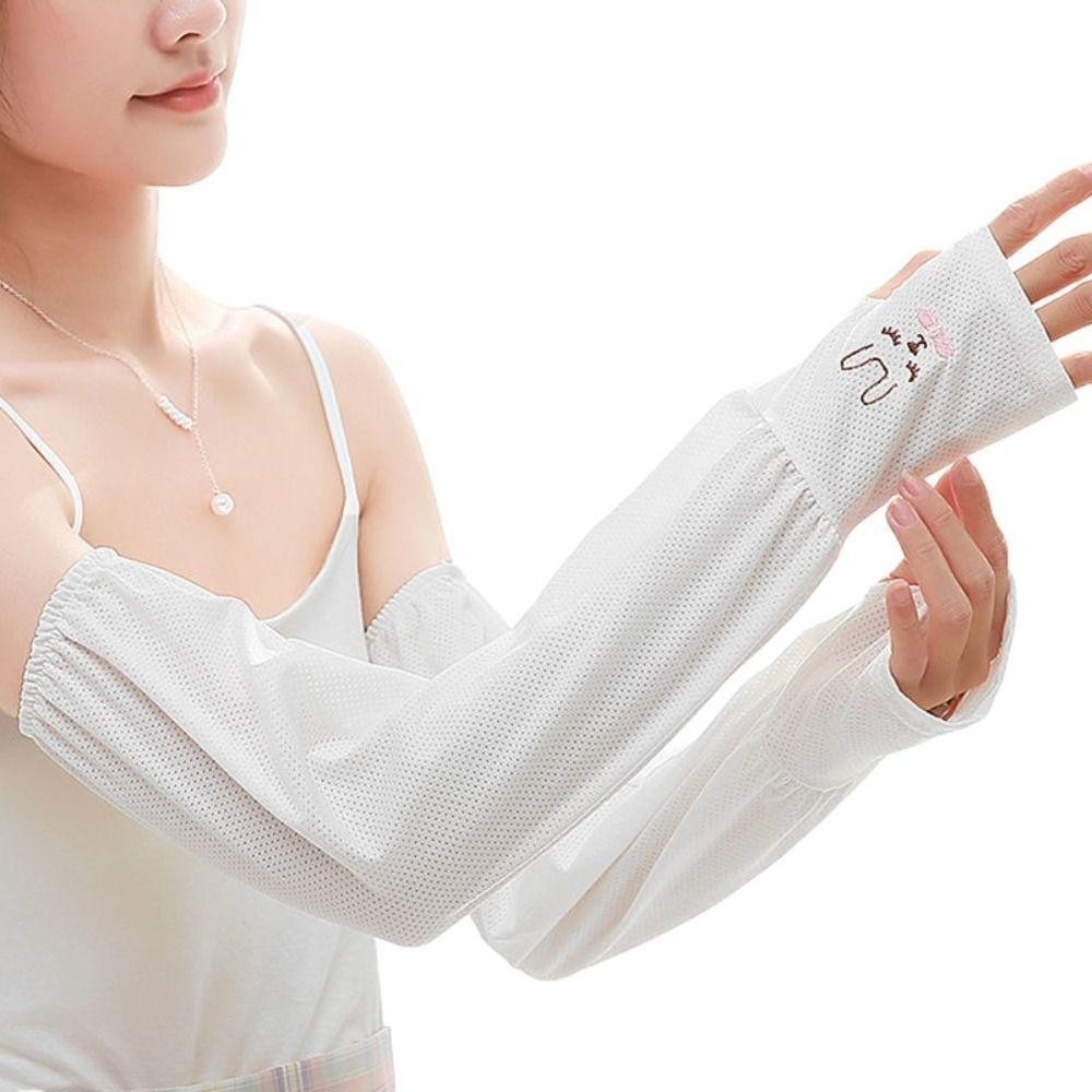 JEREMY Ice Silk Sleeves, Rabbit Loose Sunscreen Sleeve, Thoáng Khí Chống Tia UV Cánh Tay Bướm Bao Da Chống Nắng Mùa Hè
