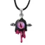 XGB Sweet Cool Liquid Heart Cross Mặt dây chuyền Vòng cổ dành cho nữ Dây da Unisex
