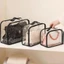 Túi đựng bụi DARON, Túi Tote có dây kéo trong suốt PVC, Dung tích lớn Chống bụi có tay cầm Hộp đựng đồ chống nước Hộp đựng quần áo