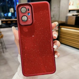 Ốp lưng OPPO A36 A76 A96 PESM10 CPH2375 CPH2333 Realme9i RMX3941 Phim bảo vệ ống kính máy ảnh gradient flash bột mạ điện Vỏ mềm trong suốt