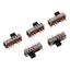 NOTE1 5 Công Tắc Chuyển Đổi, Chuyển Đổi 5 Mm 4 Vị Trí Micro Trượt Công Tắc, Mini SS-24E01 10P 2P4T Dọc Micro Switch