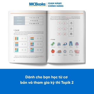 Sách - Tiếng Hàn Tổng Hợp dành cho người Việt Nam Sơ Cấp 2 (giáo trình đen trắng và sbt)
