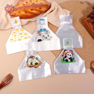 N & X 50 Chiếc Hoạt Hình Đáng Yêu Gạo Tam Giác Nhật Bản Túi Đóng Gói Dùng Một Lần Nori Onigiri Quấn Túi Sushi.