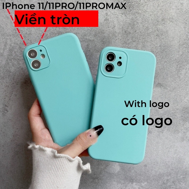 Vỏ silicon màu xanh băng cho iPhone 17 / 16 / 15 / 14 / 13 / 12 / 11 / Air / Pro max / Plus Bảo vệ vỏ chống rơi