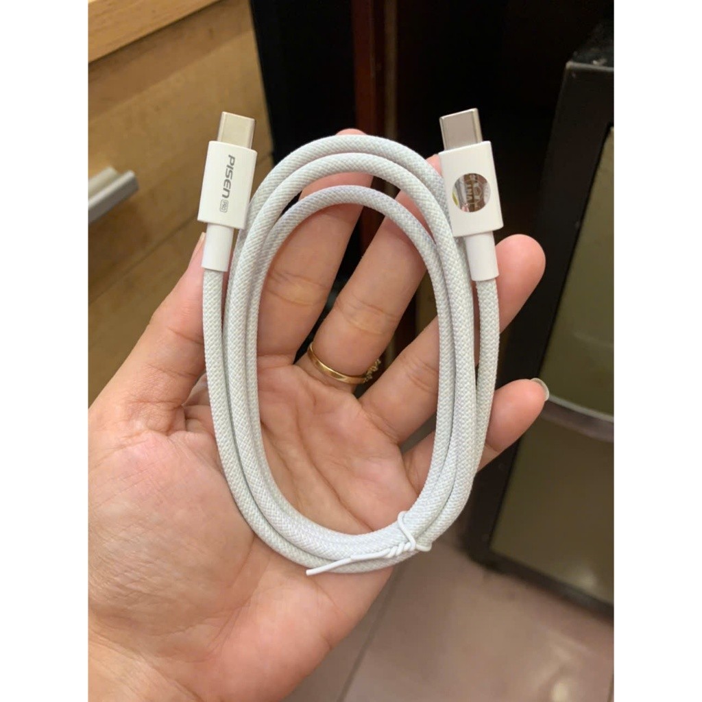 Cáp sạc nhanh PD 60W Pisen LH-CC-PD01 02 Type C to Type C, dài 1M / 2M | BigBuy360 - bigbuy360.vn