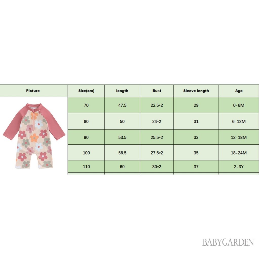 / / -3 Tuổi Bé Trai Bé Gái Rash Guard Đồ Bơi Động Vật / Hoa / Cây In Hình Dài Tay Mock Cổ Zip Bộ Đồ Tắm