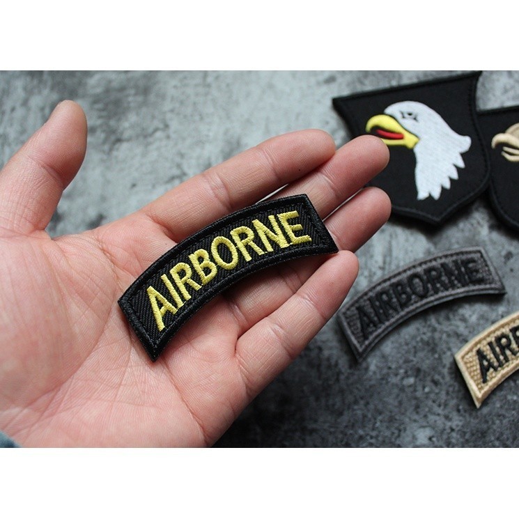 Patch_ miếng dán velcro vải sư đoàn dù 101_đại bàng_airborne _tactical