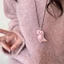 BTF Đáng Yêu Khủng Long Mặt Dây Chuyền Vòng Cổ Dây Dài Dây Xích Neckchain Phụ Kiện Thời Trang