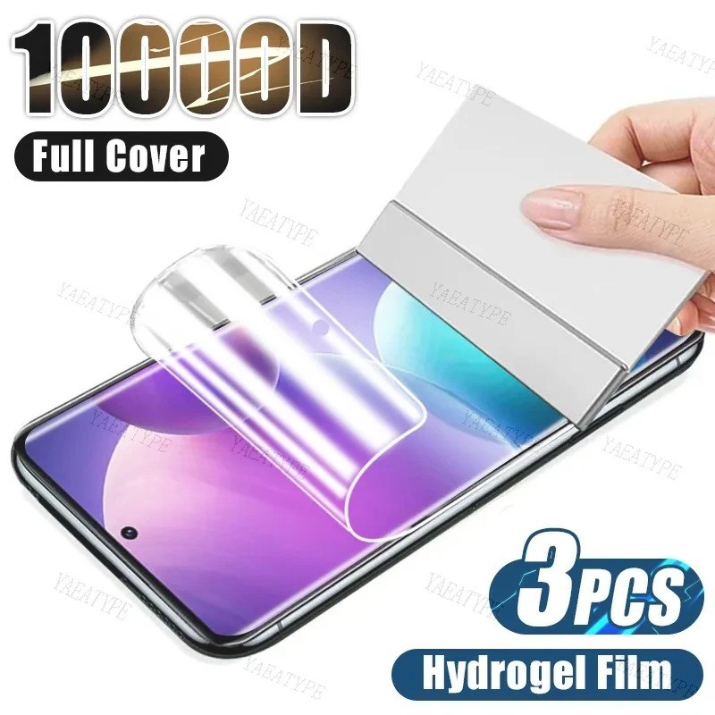 Dành Cho Infinix Hot 50i 50 40i 40 30i 30 20S 20i 20 Pro Plus Chơi NFC 5G 4G 3 Cái 1000D HD Phim Hydrogel Mềm Trong Suốt Chống Ánh Sáng Xanh Bảo Vệ Màn Hình Điện Thoại Chống Cháy Nổ