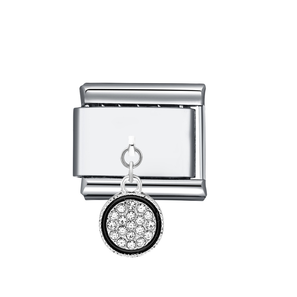 Vòng tay kim cương hình con bướm mô-đun bằng thép không gỉ DIY Vòng tay khâu mô-đun Ý