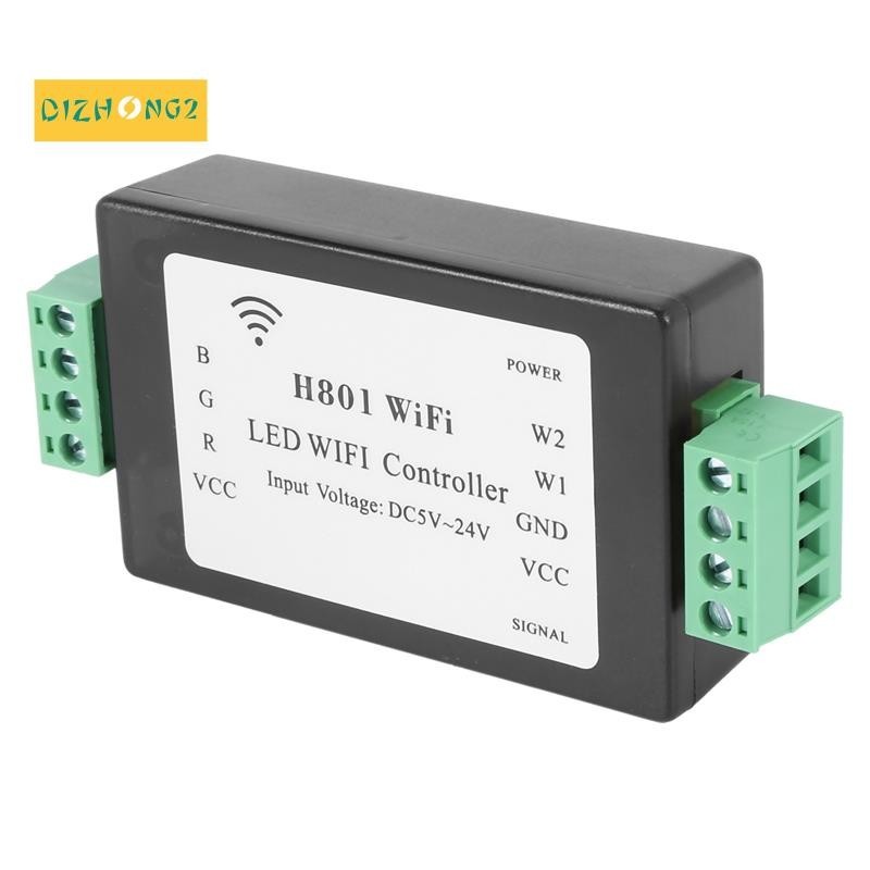 Bộ Điều Khiển Đèn LED H801 RGBW LED RGB DC5-24V Cho Dây Đèn LED 5050 ...
