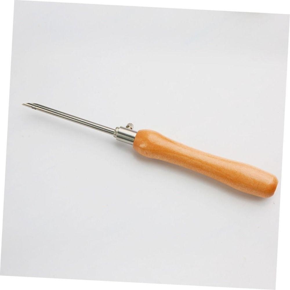 Bút thêu ODAKA, Kim khâu tay cầm bằng gỗ Bút thêu đan, Poking Cross Tools Đầu có thể hoán đổi cho nhau DIY Craft Thêu Punch Needle