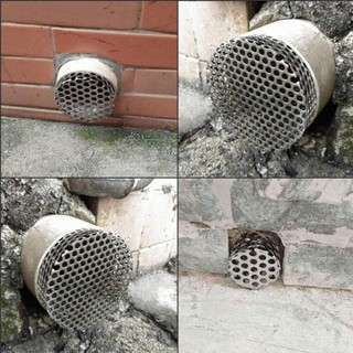 Màn hình lọc nội vi ODAKA, ống thoát nước bằng thép không gỉ 304 màu trắng chống tắc nghẽn, ngăn chặn ống dụng cụ làm sạch máng xối