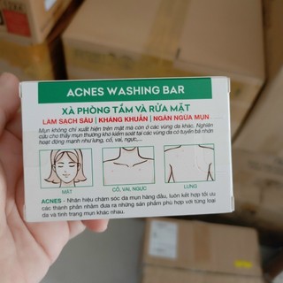 Xà phòng kháng khuẩn và ngăn ngừa mụn Acnes Washing Bar 75g