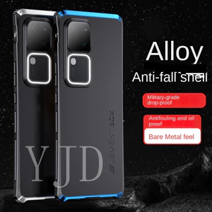 Ốp YJD Cho Vivo V30 Pro Kim Loại Nối TPU Mờ Vỏ Điện Thoại Chống Sốc
