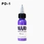 EBINLANDS Tattoo Practice Color, Red Green Black Brown Tattoo Ink, 30ML White Blue Purple Pink Tattoo Pigment