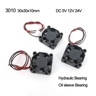 3cm DC 5V 12V 24V 3010 30MM 30 * 30 * 10MM Quạt Máy In 3D Quạt Card Đồ Họa Quạt Tay Dầu Vòng Bi Thủy Lực Dây 2pin F @ VN