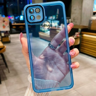 Ốp lưng Realme c12 c25 c25s RMX3193 RMX3191 RMX3195 RMX2189 RMX3197 Phim bảo vệ ống kính máy ảnh Vỏ mềm trong suốt mạ điện