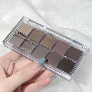 [ RO TO ]Bảng Phấn Mắt RO TO 10 Màu Sắc Thời Trang Make up Khuôn Mặt
