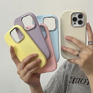 Vỏ mạ màu trơn đơn giản cho Samsung Galaxy A10S A22 A23 A05 A05S A25 A20S A02 A03 Core A03S A13 A12 A11 A21S A54 A33 A15 Vỏ điện thoại khung ống kính Matal mạ điện sang trọng