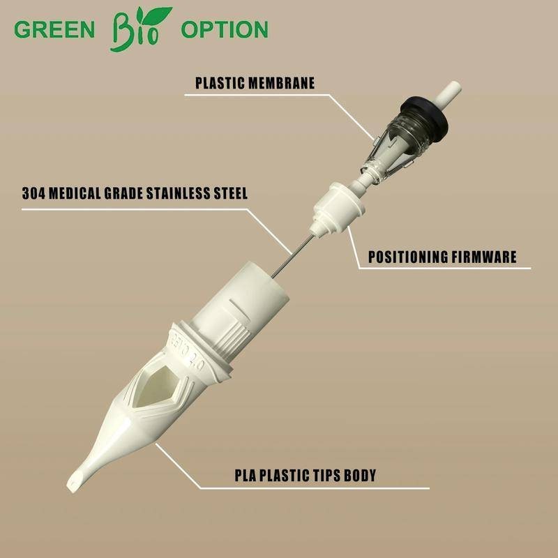 Ez 2.0 Hộp mực Kim xăm có thể phân hủy sinh học RL RM Hộp mực hình xăm Kim Máy trang điểm vĩnh viễn