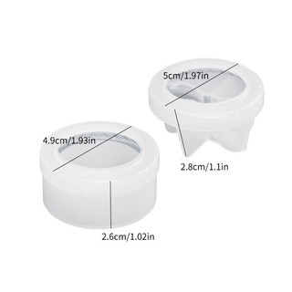 Kra Khuôn Silicon Nơ Hộp Trang Sức Khuôn Có Nắp Cốc Khuôn Hoàn Hảo Cho Trang Sức Bảo Quản Hộp Đựng Đồ Trang Trí Nhà Cửa